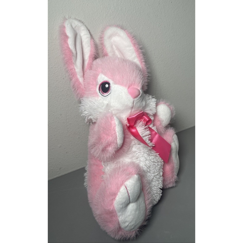 Way To Celebrate Hoppy Hopster Easter Bunny Rabbit Pink Plush Animal